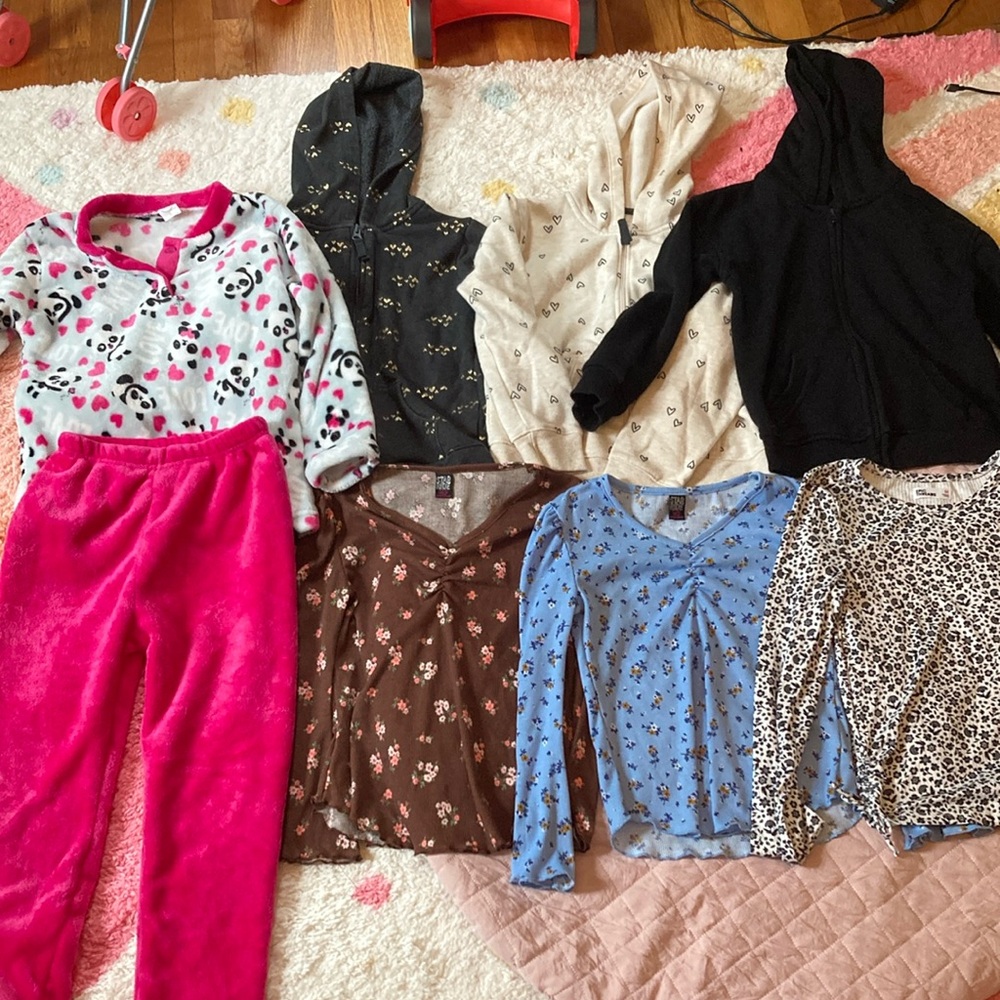Cat & Jack Top Hoodie Bundle Girls Medium size 8
